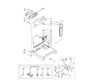 Maytag MED6400TQ0 top and console parts diagram