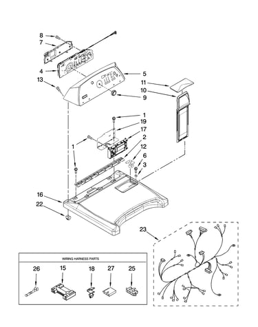 Top and console parts