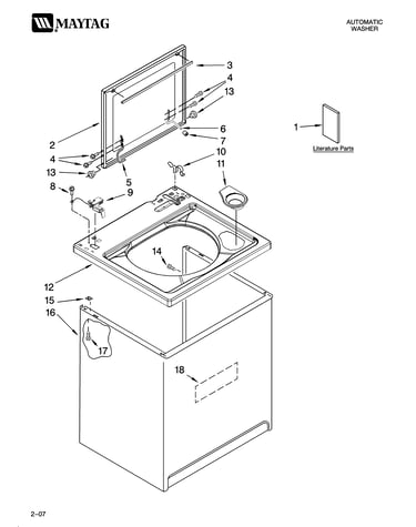 Top and cabinet parts