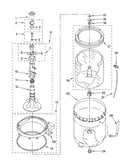 Agitator, basket and tub parts
