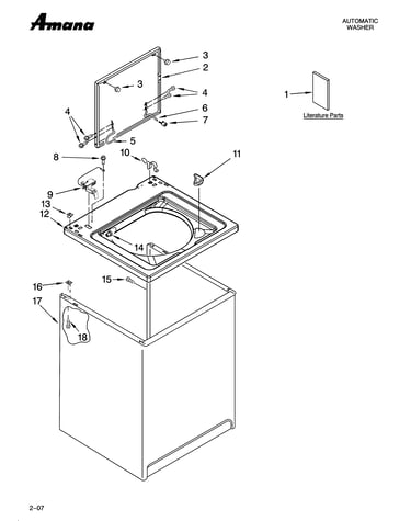 Top and cabinet parts
