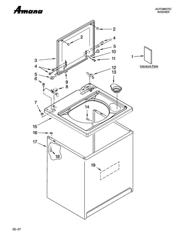 Top and cabinet parts