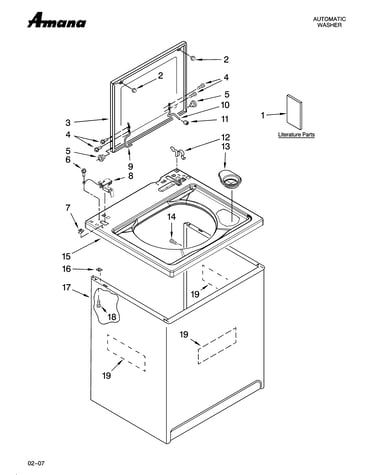 Top and cabinet parts