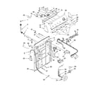 Amana NTW5800TQ0 controls and rear panel parts diagram