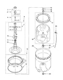 Agitator, basket and tub parts