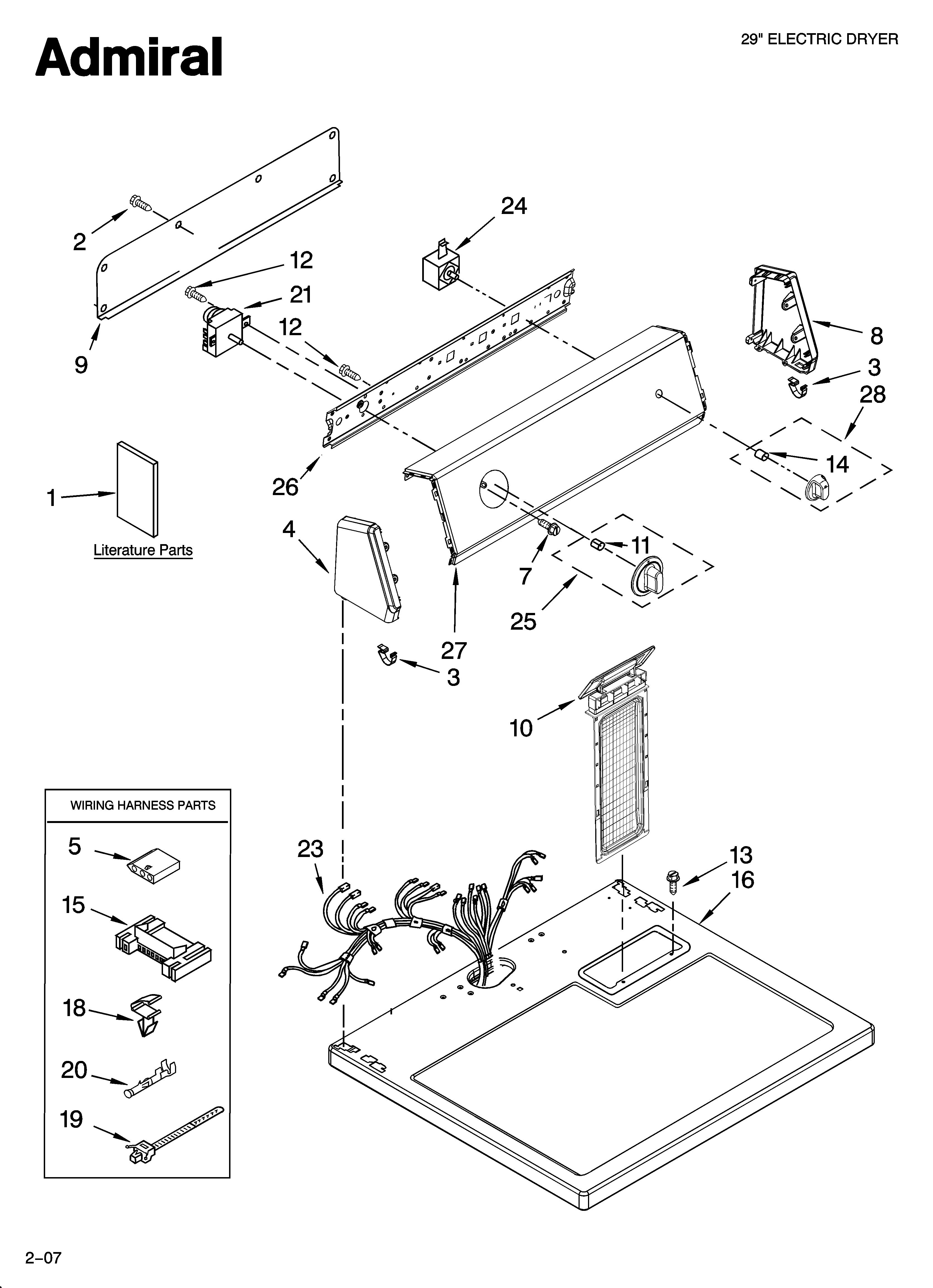 Top and console parts