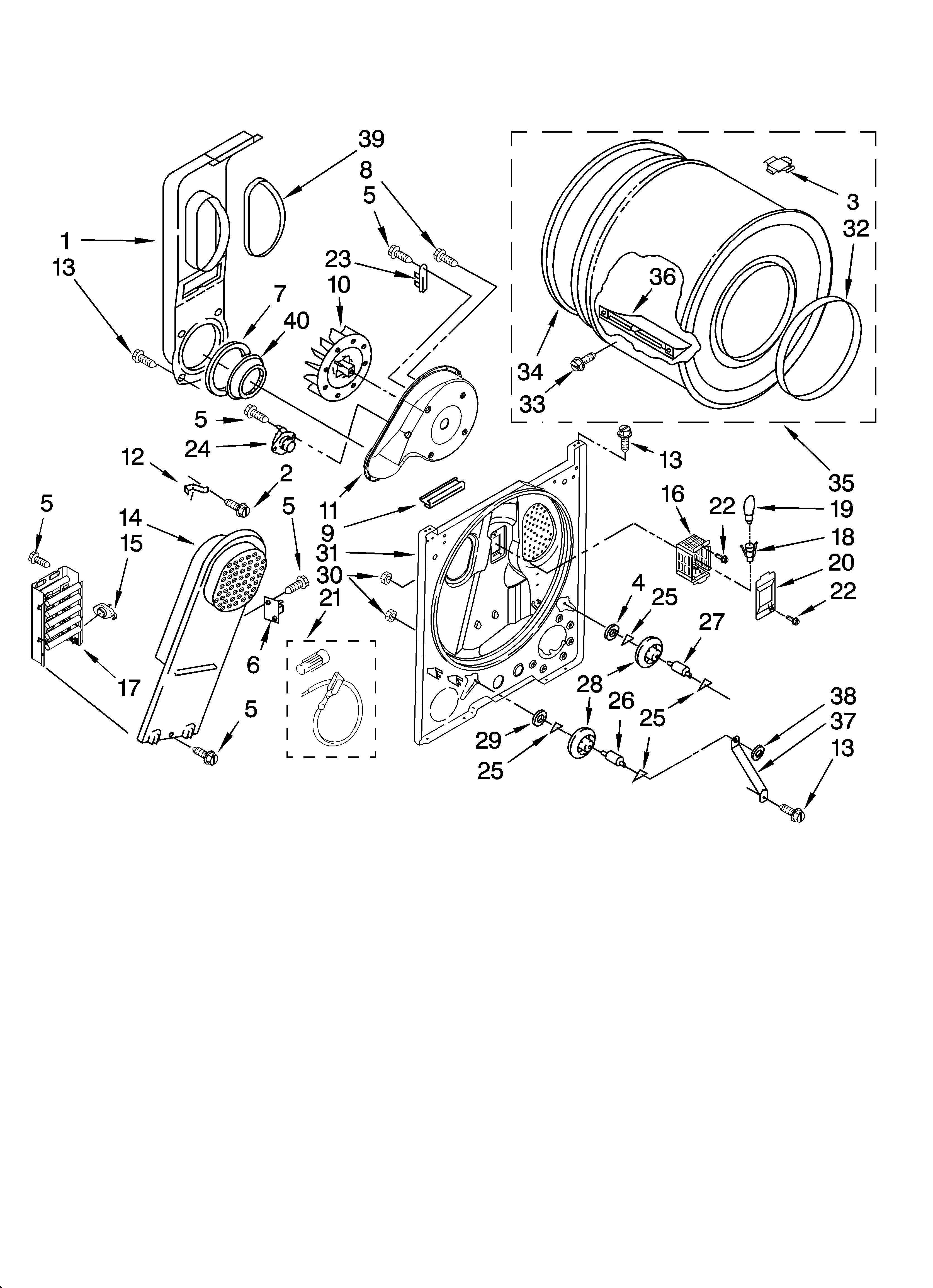 Bulkhead parts, optional parts (not included)