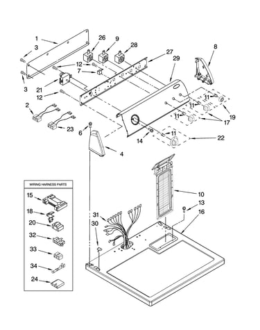 Top and console parts