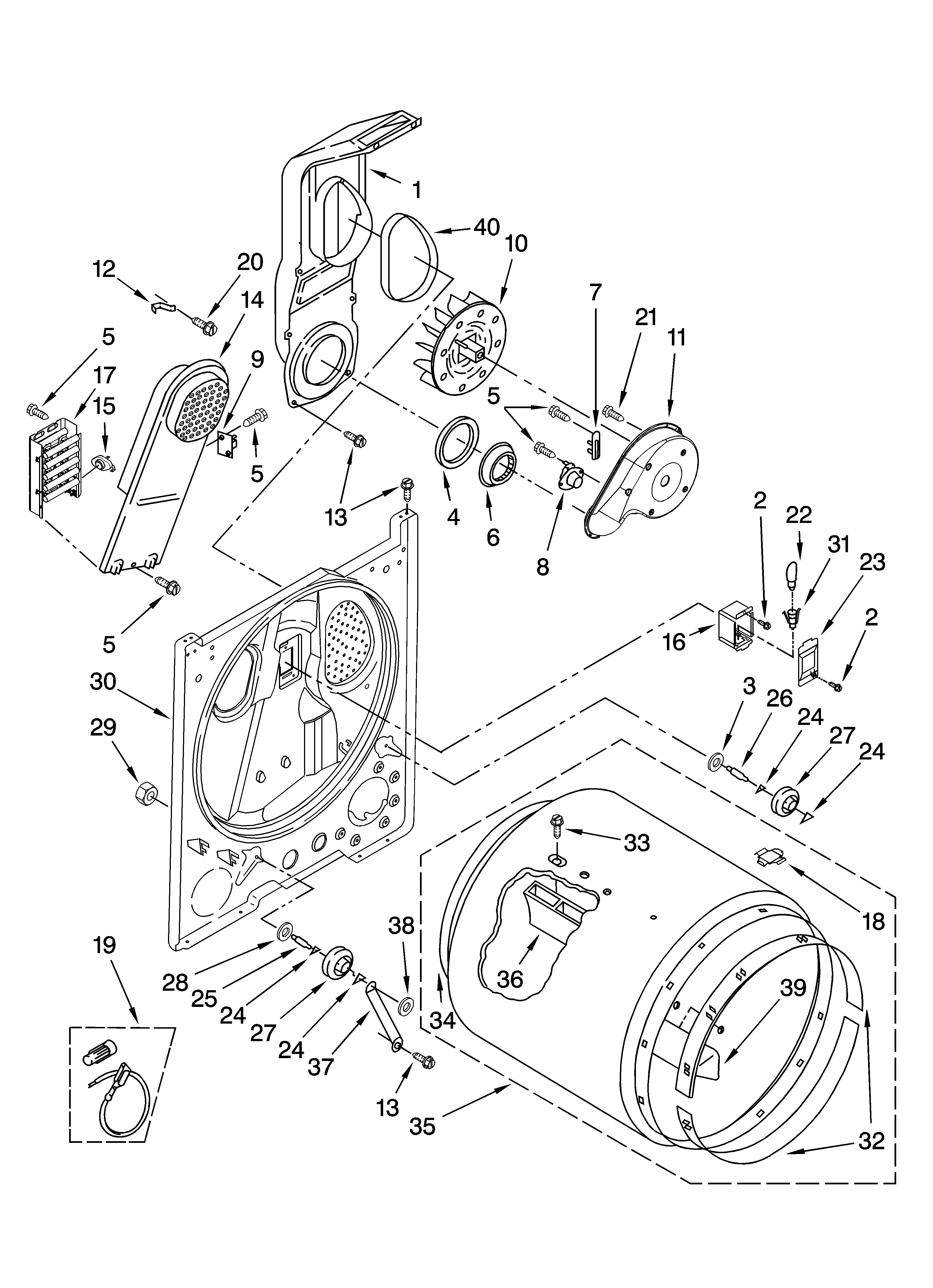Bulkhead parts, optional parts (not included)
