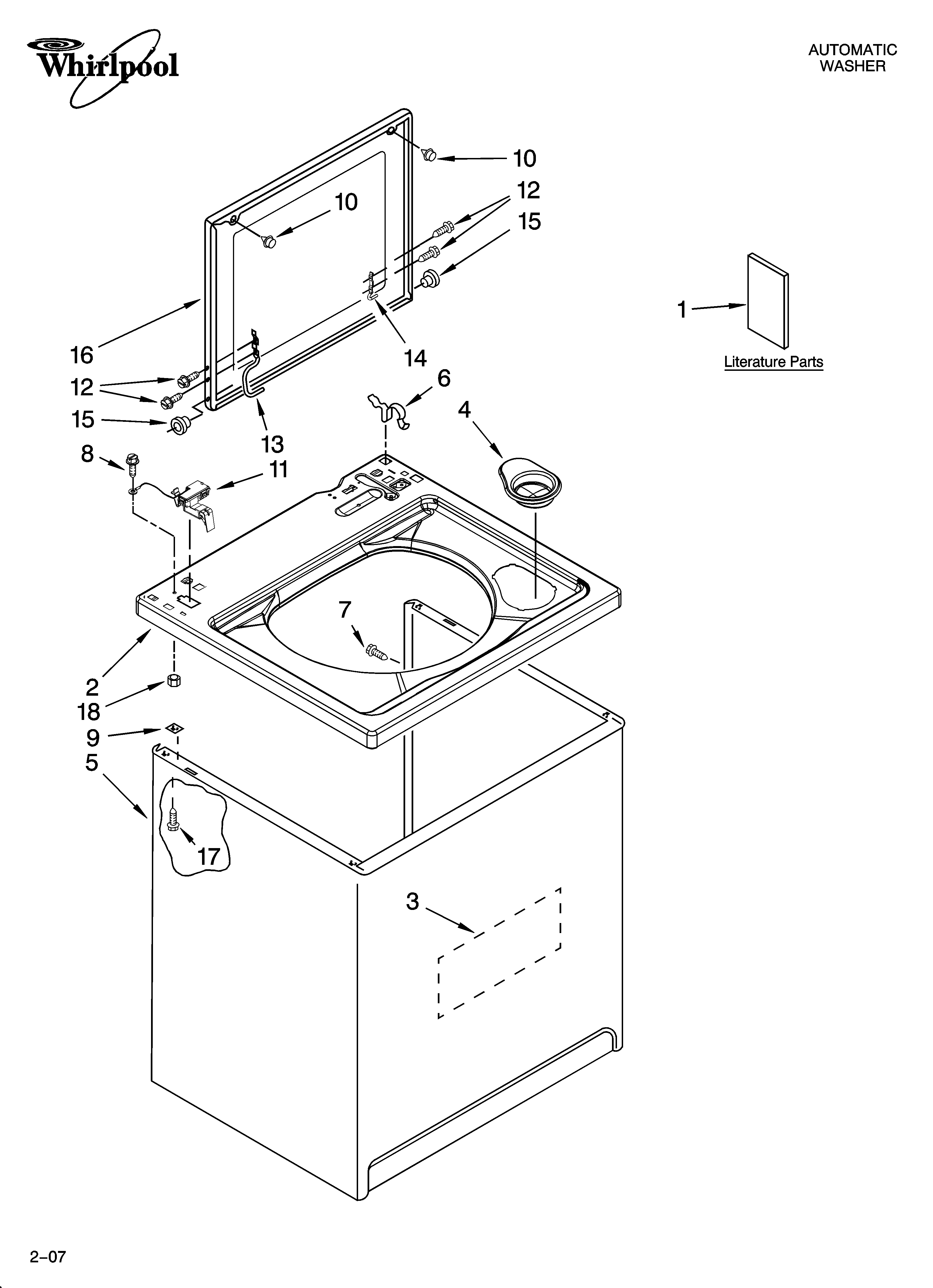 Top and cabinet parts