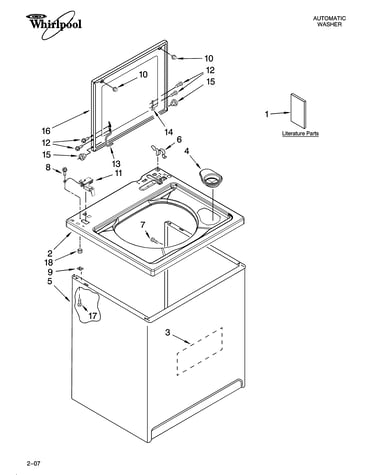 Top and cabinet parts