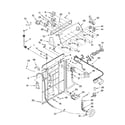 Whirlpool 7MWC87660SM0 controls and rear panel parts diagram