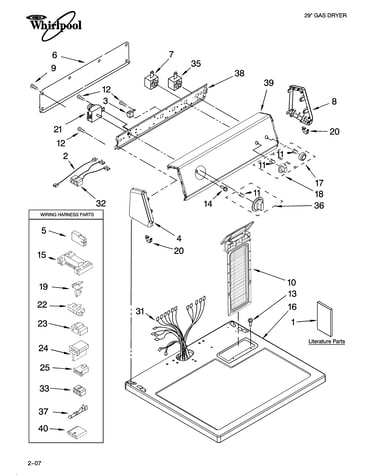 Top and console parts