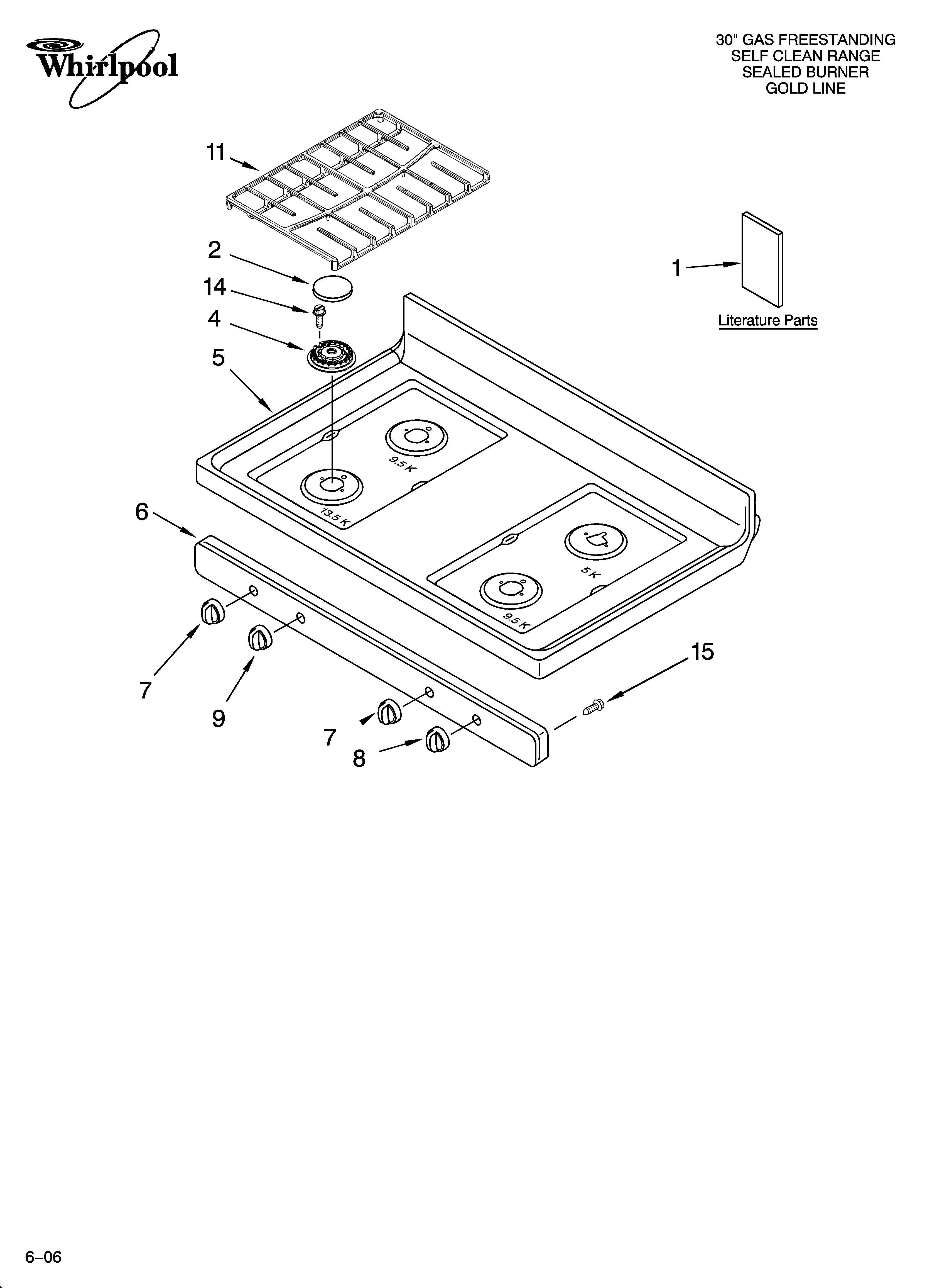 Cooktop parts
