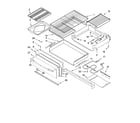 Whirlpool GS773LXSB0 drawer & broiler parts diagram