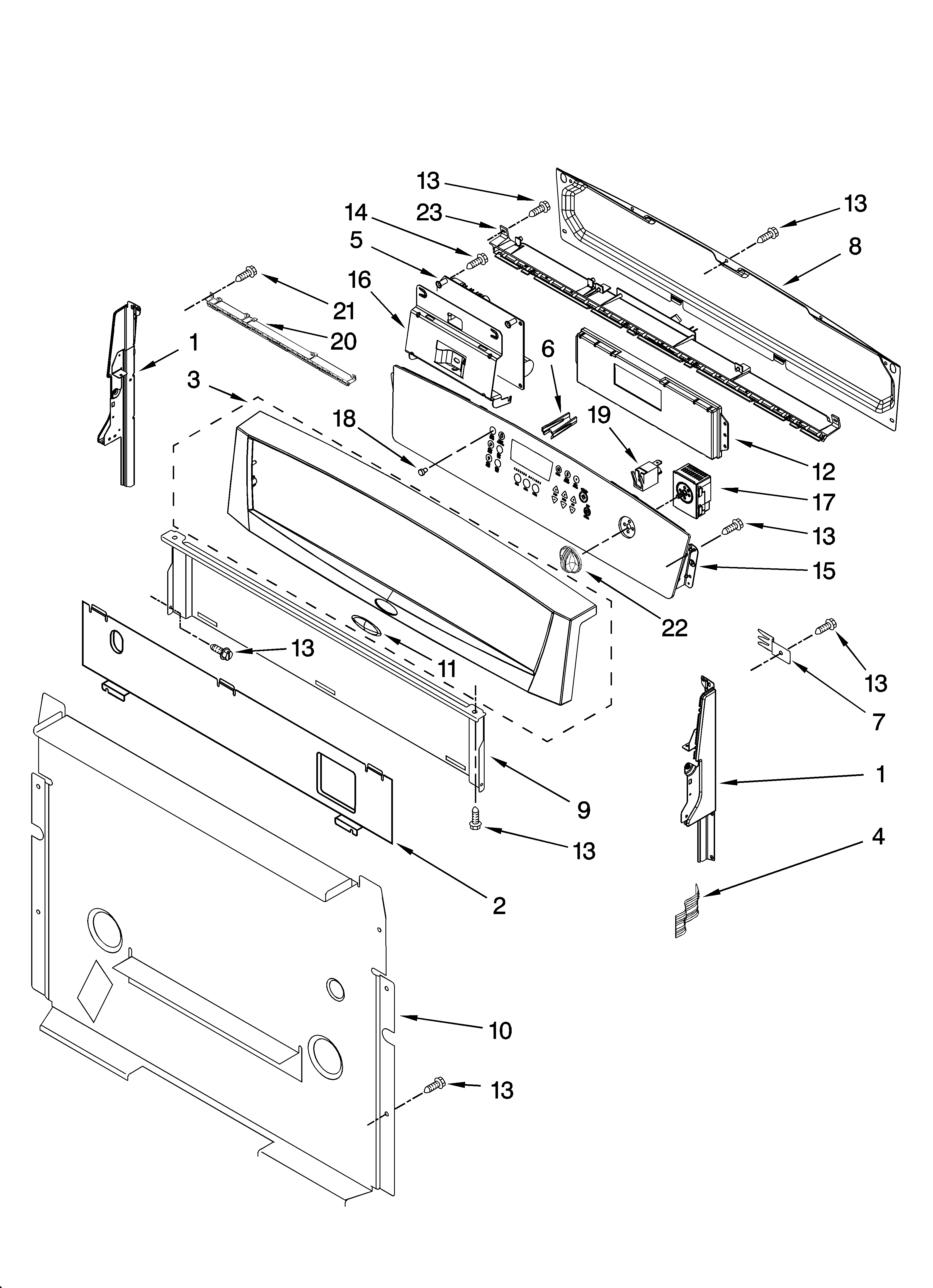 Control panel parts