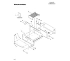 KitchenAid KEWS105SSS00 control, door and drawer parts diagram