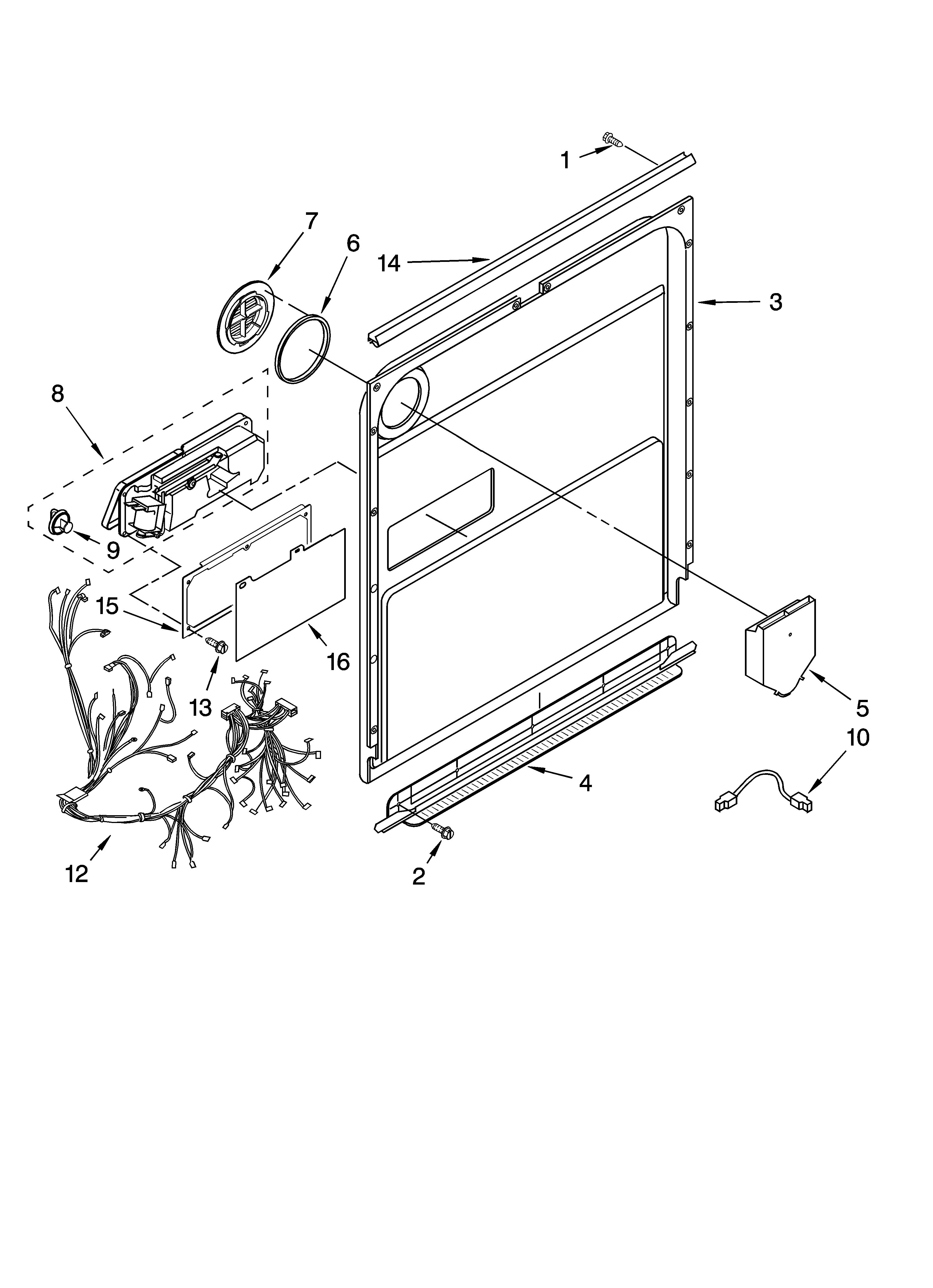 Door and latch parts