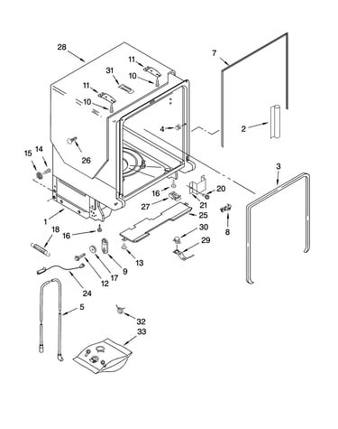 Tub and frame parts