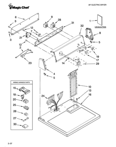 Top and console parts