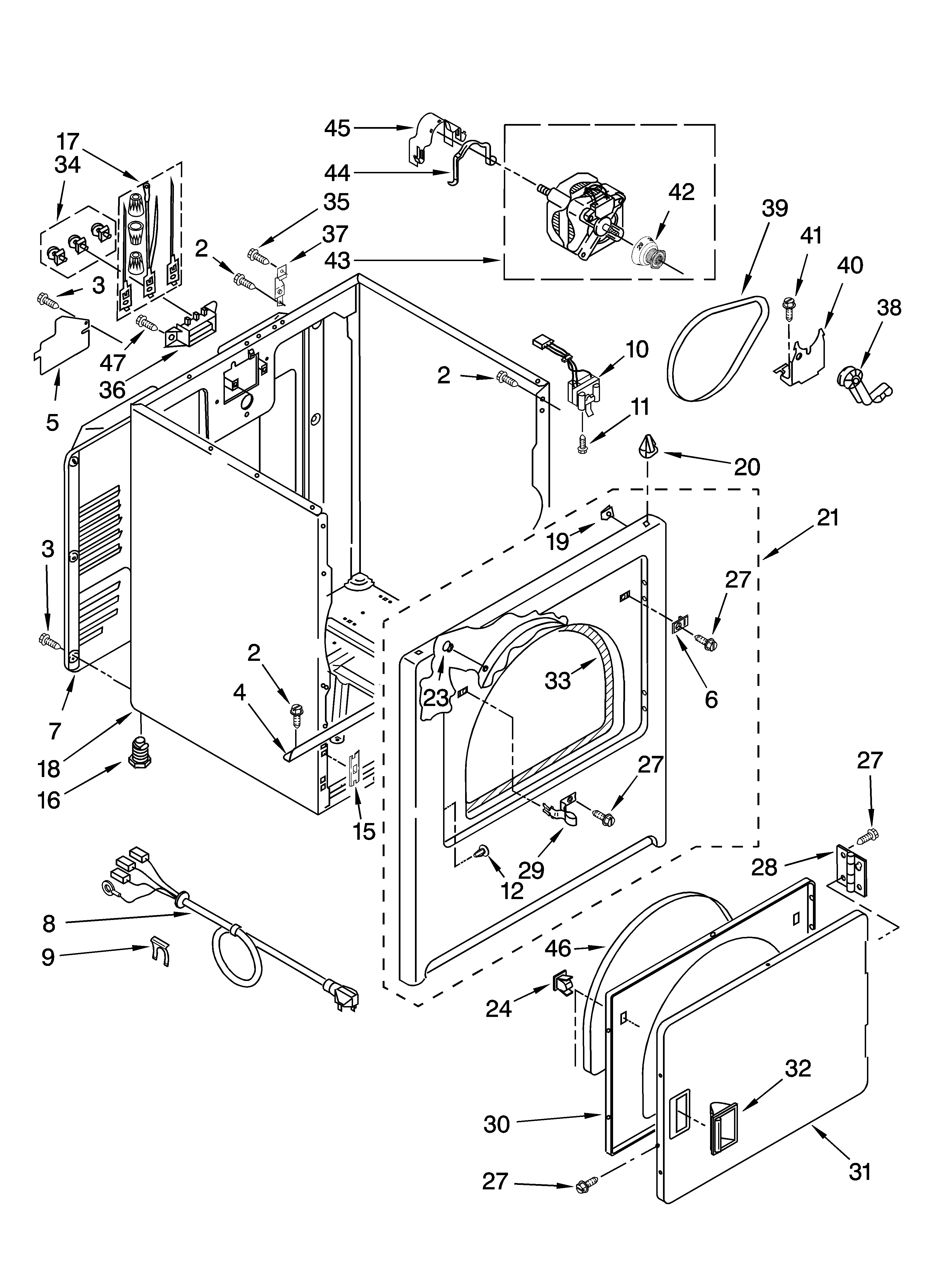 Cabinet parts