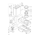 KitchenAid KPCM100NP0 base and housing parts diagram