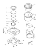 Extra base and carafe parts