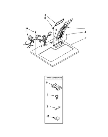 Top and harness parts