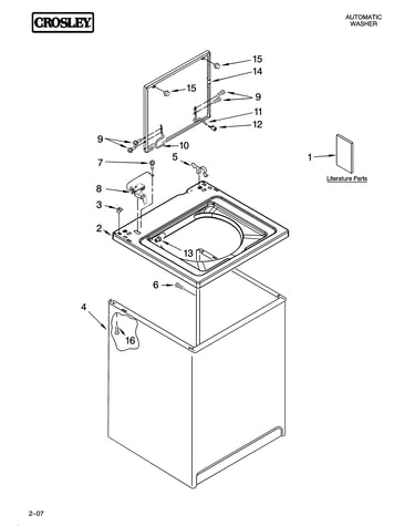 Top and cabinet parts