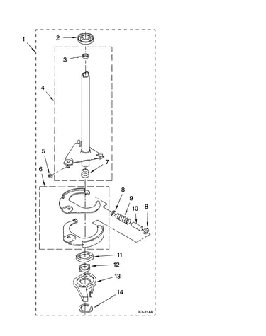 Brake and drive tube parts