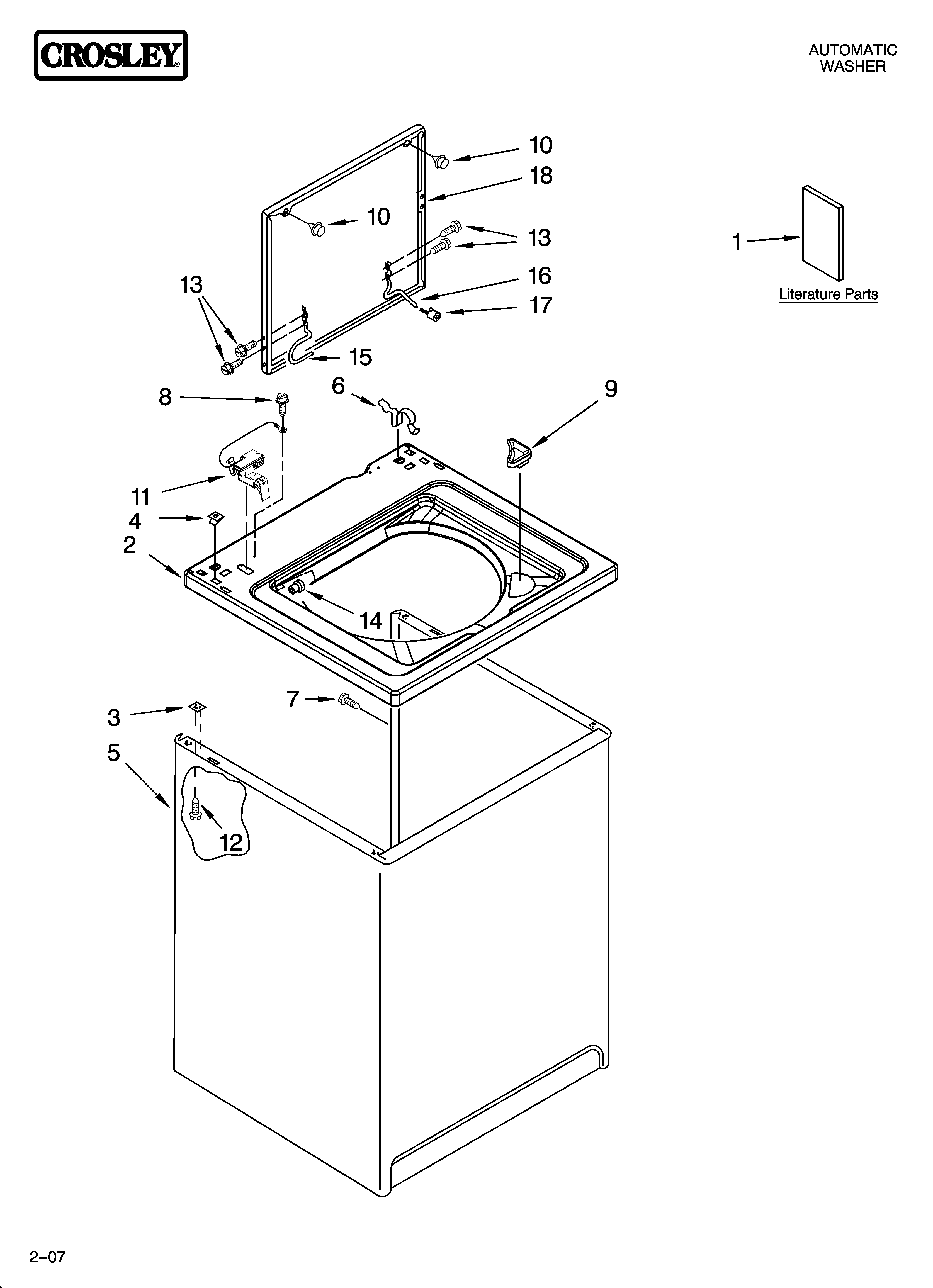 TOP AND CABINET PARTS