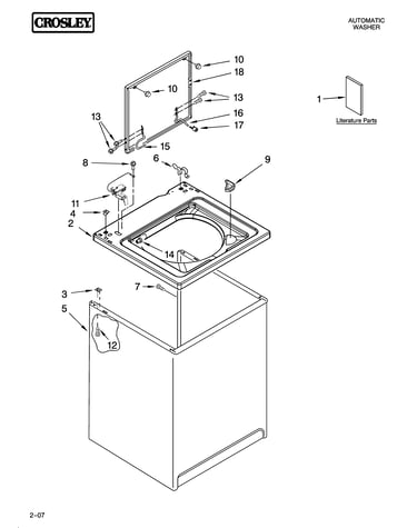 Top and cabinet parts