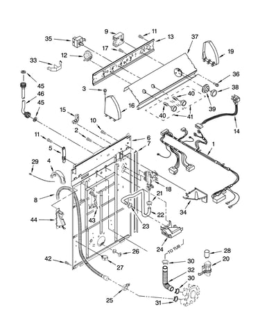 Controls and rear panel parts
