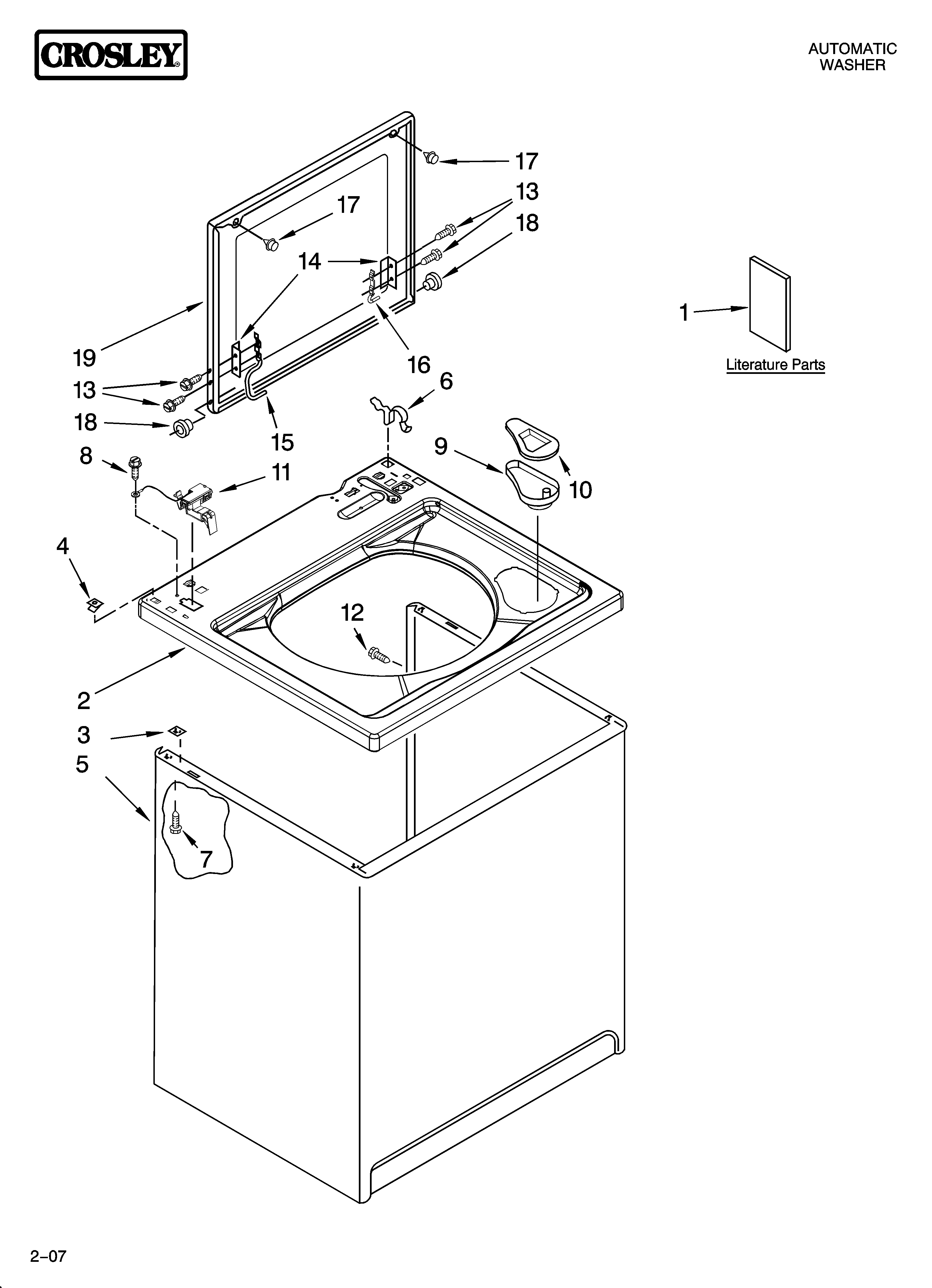 TOP AND CABINET PARTS