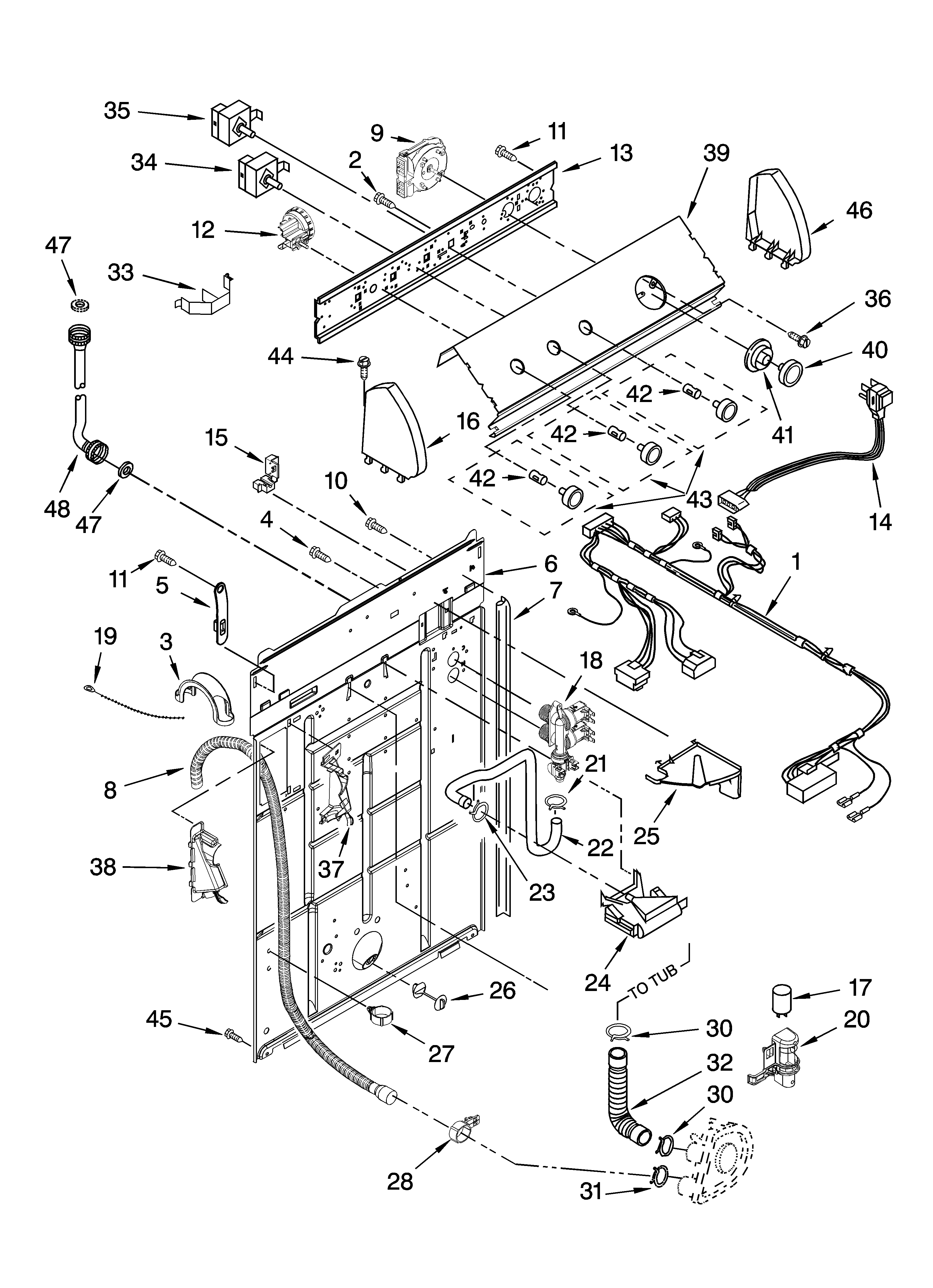 CONTROLS AND REAR PANEL PARTS