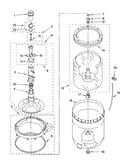 Agitator, basket and tub parts