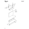 Whirlpool DU1055XTSD2 door and panel parts diagram