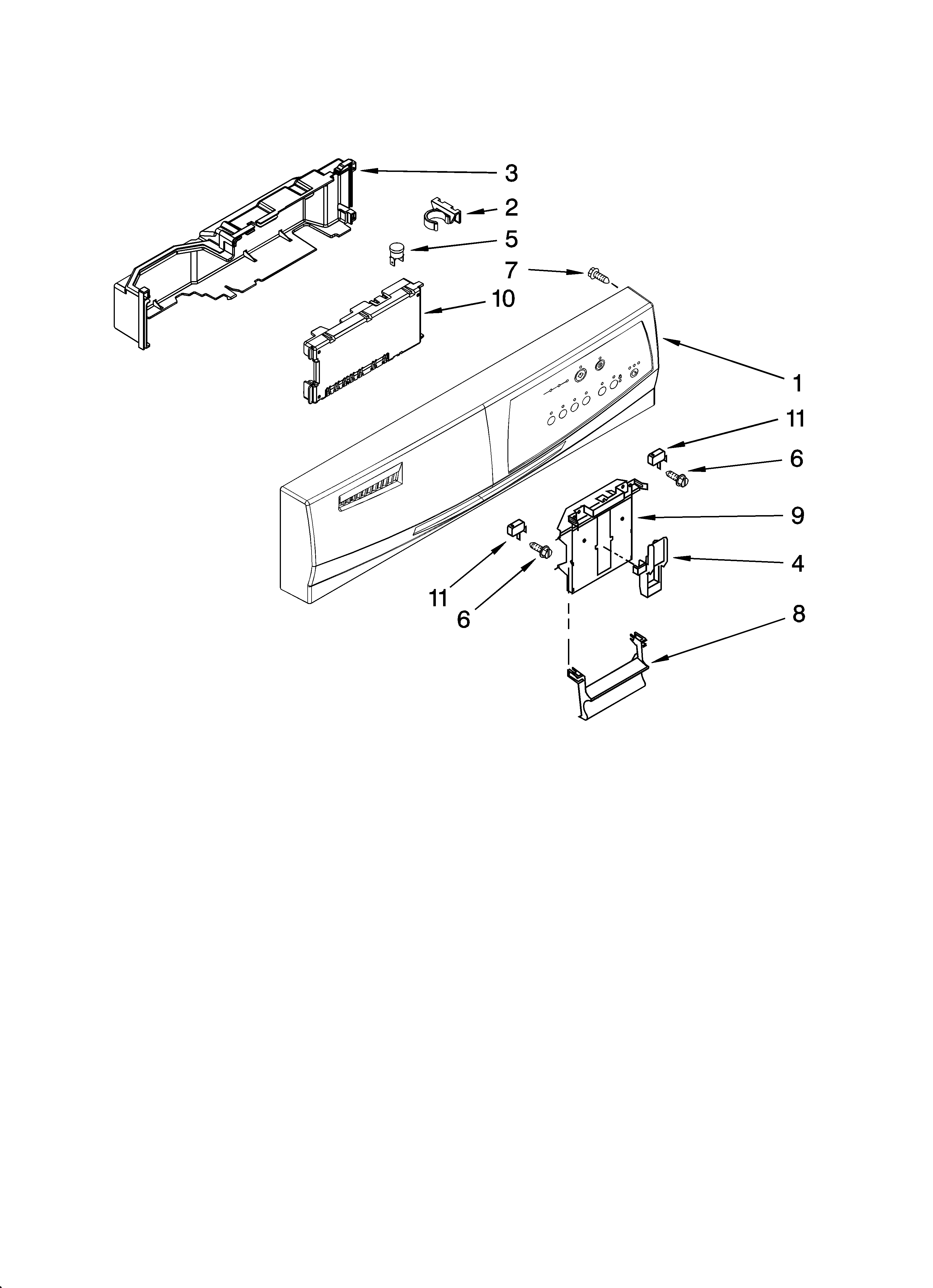 Control panel parts