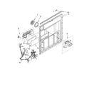 Whirlpool DU1055XTSD2 door and latch parts diagram