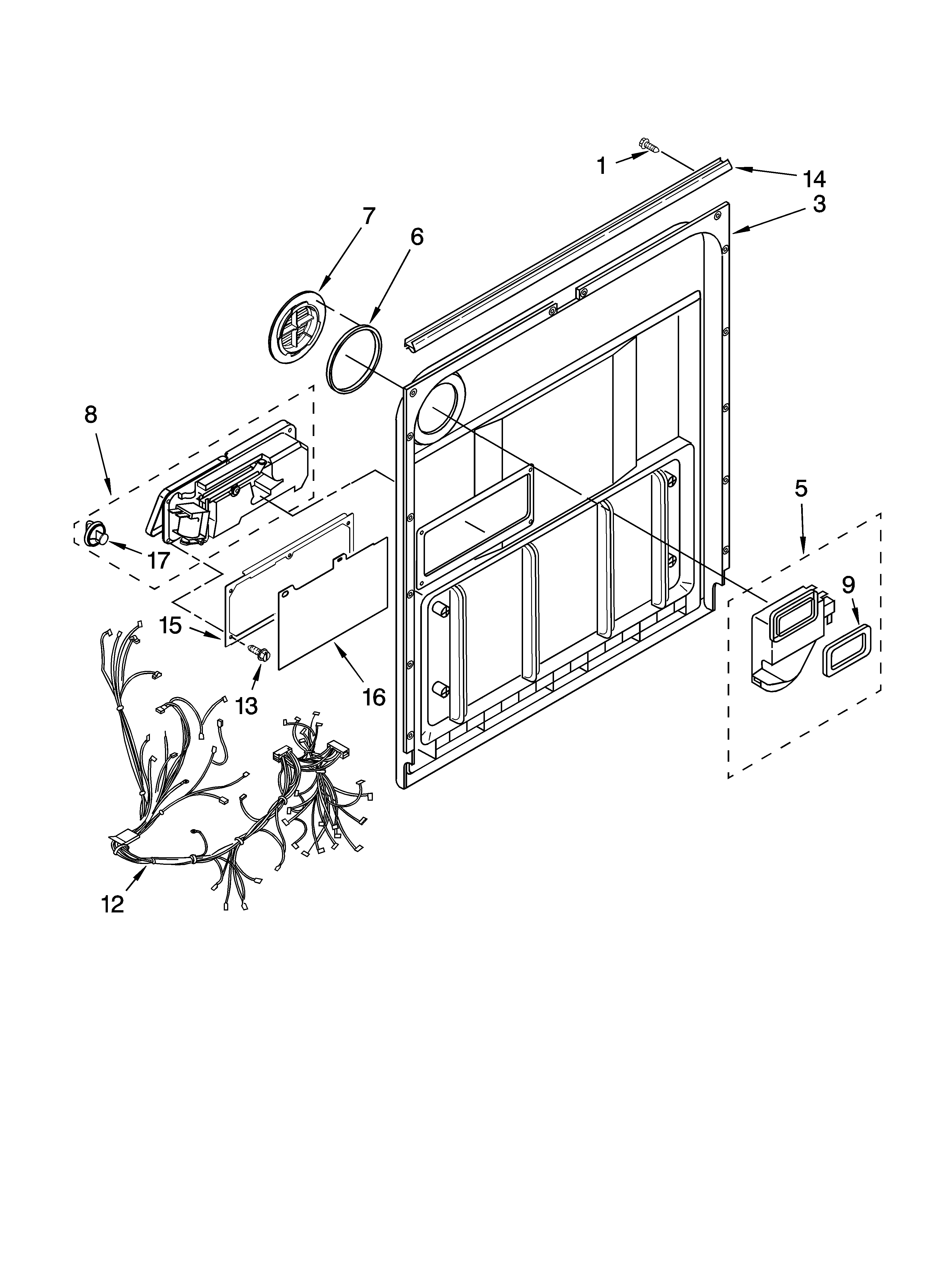 Door and latch parts