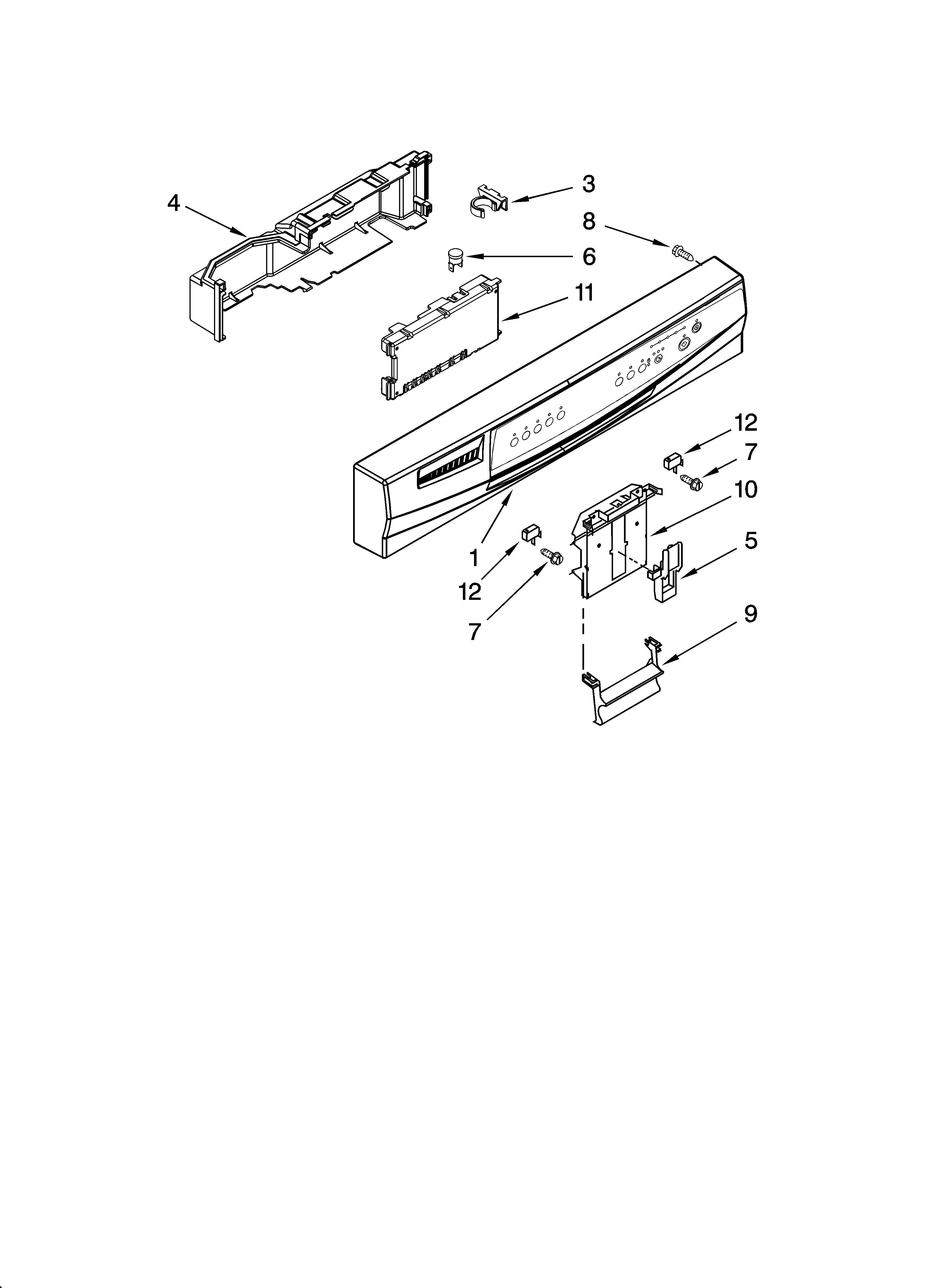 Control panel parts