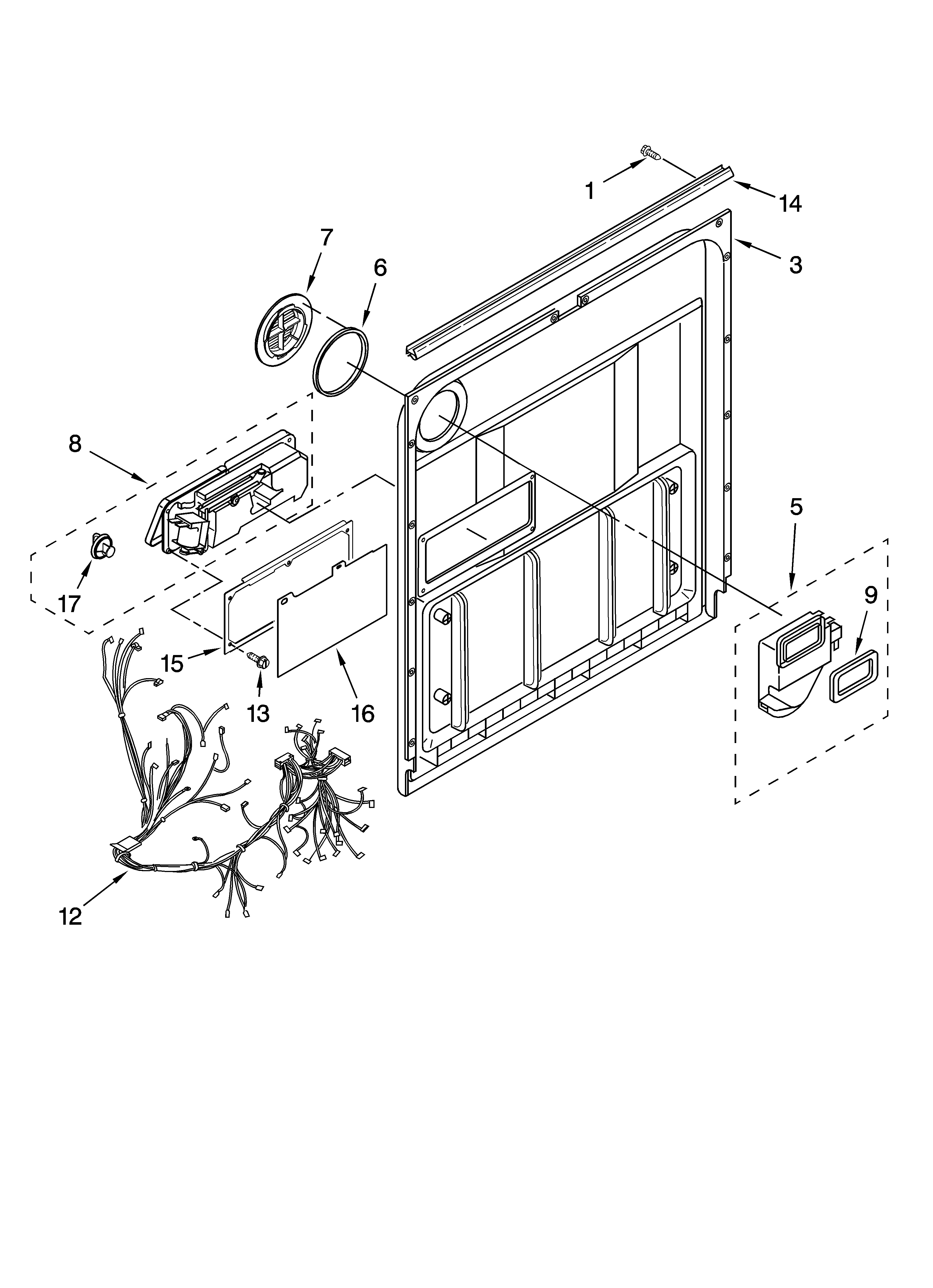 Door and latch parts