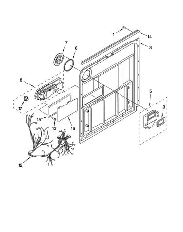 Door and latch parts