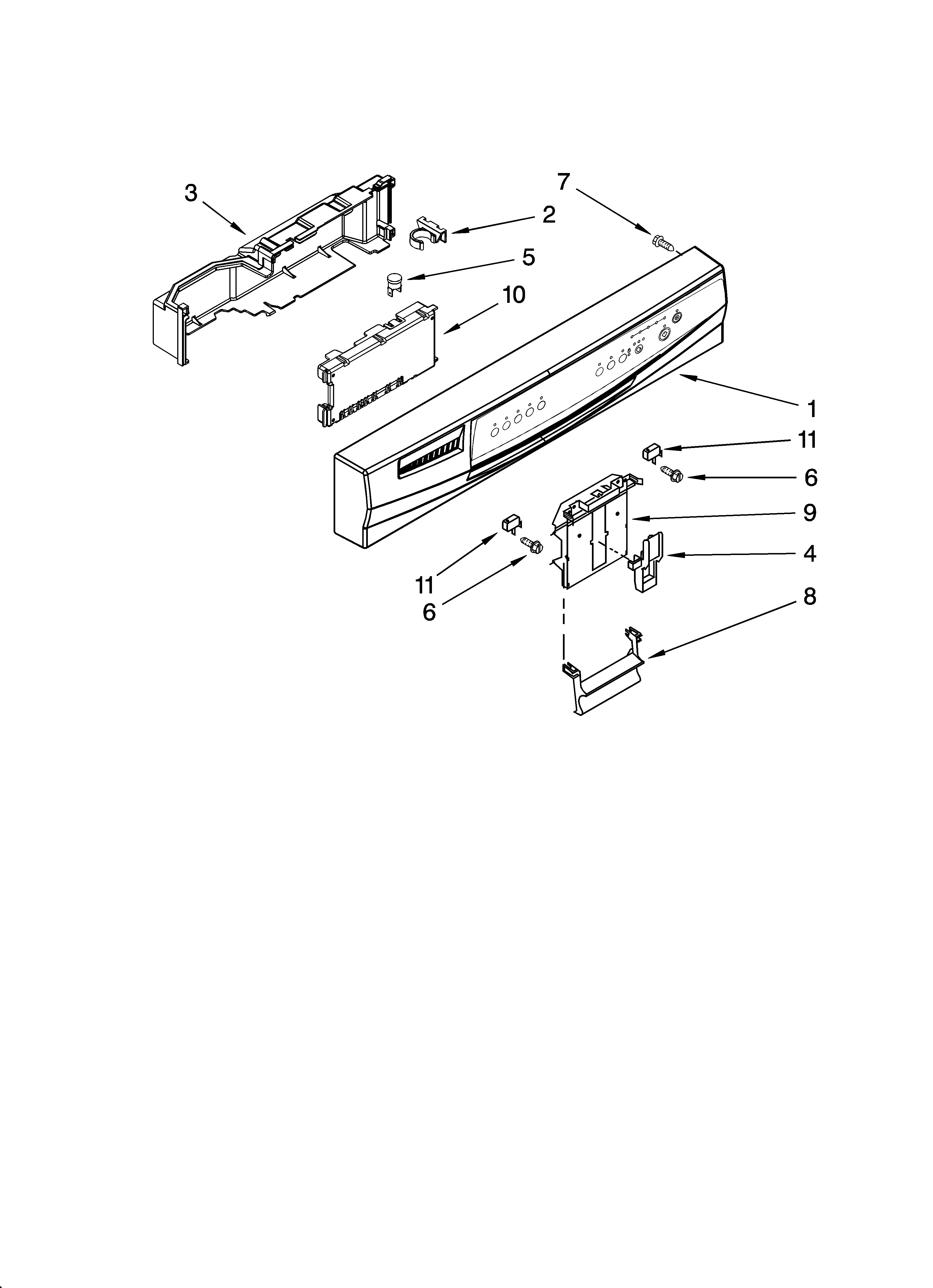 Control panel parts