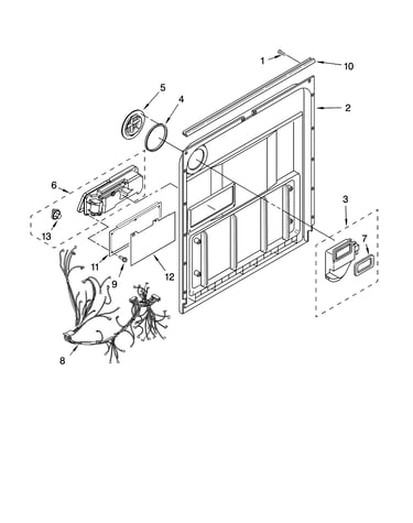 Door and latch parts