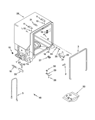 Tub and frame parts