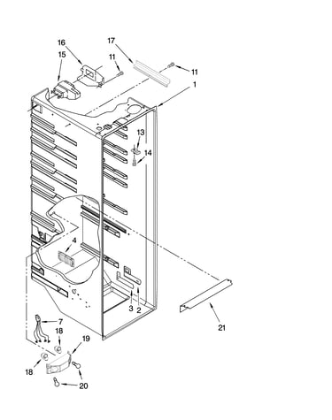 Refrigerator liner parts