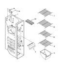 Freezer liner parts