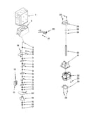 Motor and ice container parts