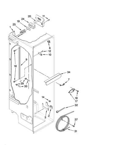 Refrigerator liner parts